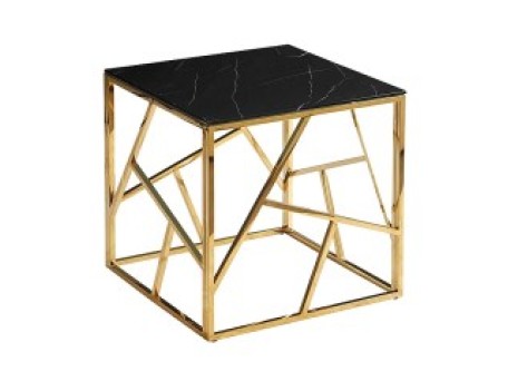 ESCADA B II TABLE II ΜΑΡΜΑΡΟ ΕΦΕ ΜΑΥΡΟ / ΧΡΥΣΟ 55X55 DIOMMI ESCADABCZMAZL